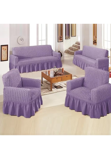 Upmall Bürümcük Koltuk , Çekyat Örtüsü, Kılıfı 3311 Lila