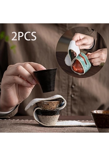 Fochsia 2pcs Yeşil Ve Kahverengi Katlanır Saklama Çantası Yapışkan Bantlı Çift Taraflı Polar Seyahat Çay Seti Düzenleyici Çok Fonksiyonlu Çaydanlık Kaymaz Altlık "value":"siyah"