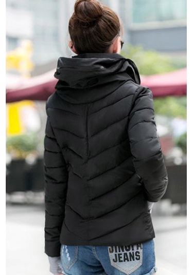 Barbora Günlük Su Geçirmez Kışlık Şişme Kadın Mont Bttr801Siyah