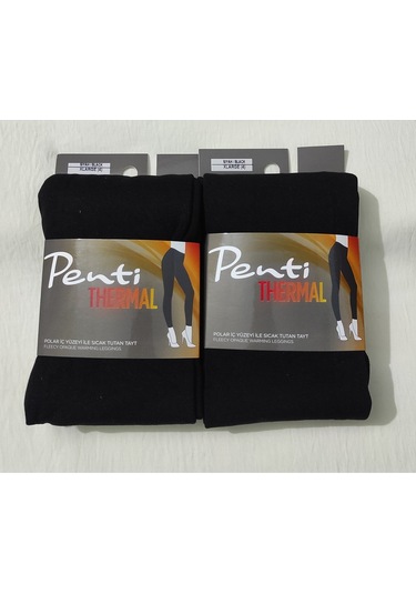Penti Siyah Tayt 2'li Kadın Termal Tayt Black