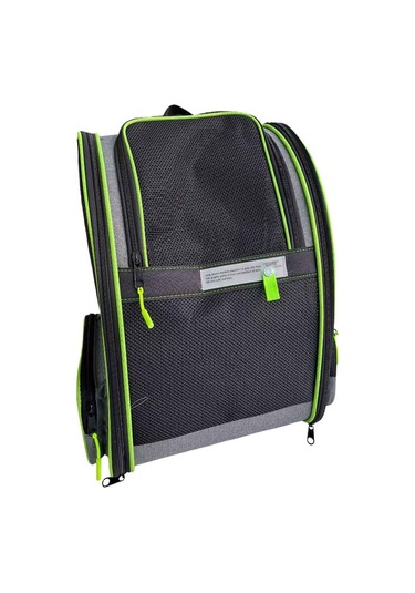 Pet Pretty Süperior Kedi Ve Köpek İçin Fleli Sırt Çantası Gri