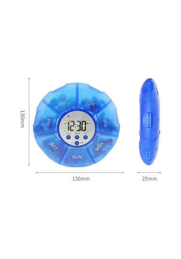 Youtek "7 Bölmeli İlaç Saklama Kutusu - Alarmlı, Su Geçirmez Ve Taşınabilir" Not: Bu Başlık, Ürünün Temel Özelliklerini 7 Bölme, Alarm, Su Geçirmezlik, Taşınabilirlik Vurgulayarak 113 Karakter Sınırına Uygun Şekilde Oluşturulmuştur. Beyaz