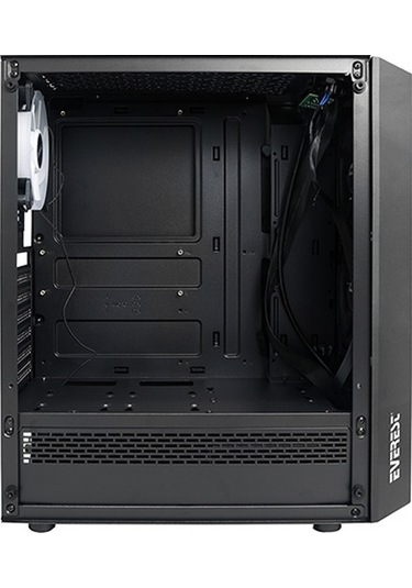 Everest Bumpy 4*12Cm Rainbow Fan Tempered Camlı Gaming Oyuncu Kasası