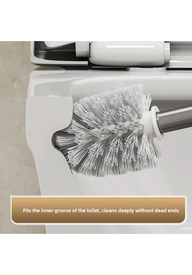 Konesam Duvarlı Tuvalet Fırçası Seti - Delme Yok Kurulum, Örtüşmeyen Temizlik, Hafif Depolama Rakı, Modern Siyah Tasarım Diğer