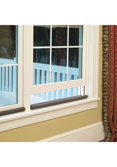 Kapı Altı Rüzgar Önleyici Siyah Çift Taraflı Isı Yalıtım