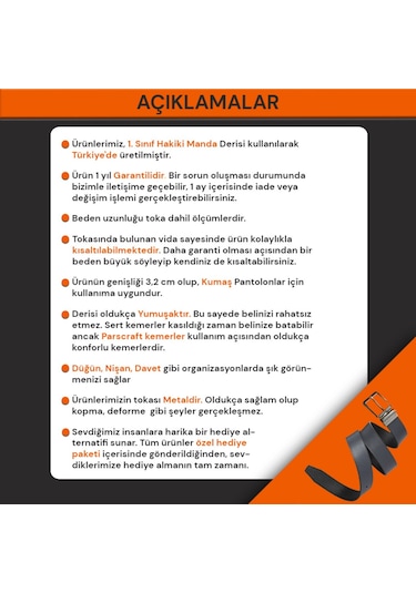 Hakiki Manda Derisi Erkek Kemer 3.5 CM Siyah Klasik Kumaş Kemer Çok Renkli