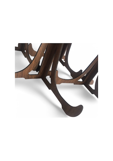 Tabak Ve Süs Levhaları Gerçek Ahşap 4'lü Teşhir Ayağı 16x16 Stand