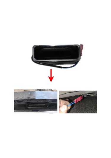 Araba Anahtarı Bagaj Kilidi Açma Düğmesi Anahtarı Bmw 5 Serisi E39 E60 E61 51248168035