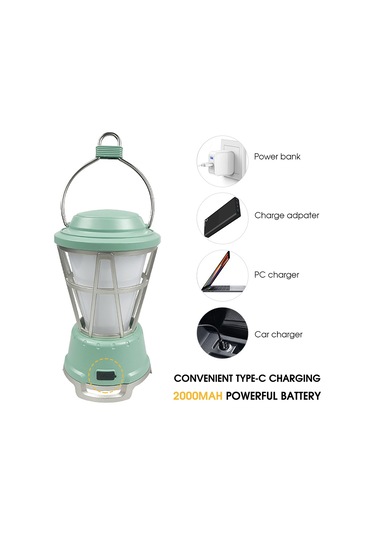 Mufunye Güneş Enerjili Siyah Led Kamp Feneri - Vintage Asılı Lambader, 180 Lumen, 6-140 Saat Süre, Çadır/hiking Için Siyah