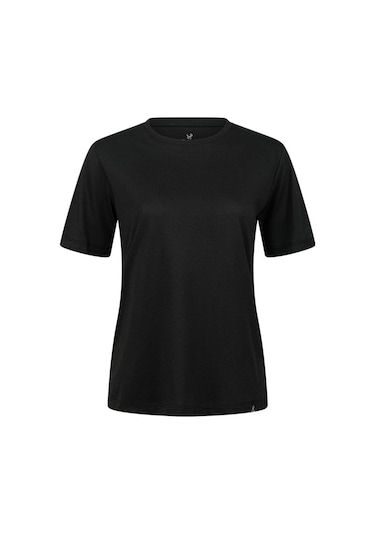 2as Alexa Kadın Bisiklet Yaka T-shırt Siyah