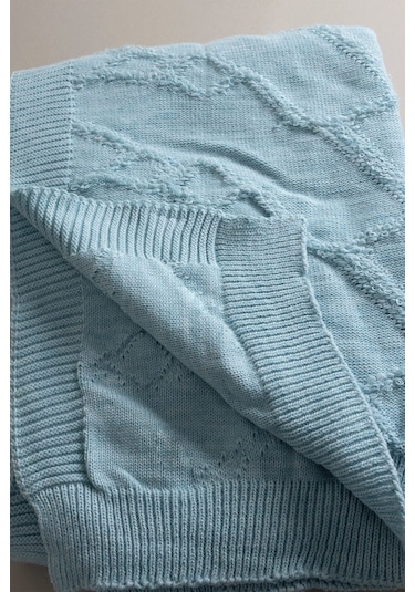 Espuma De Mar Mavi Tek Kişilik Battaniye 160x220 37146 Mavi