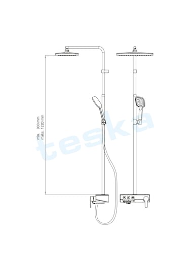 Niagara Beyaz Camlı Üç Yönlü Duş Kolonu Ng3501C Diğer