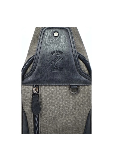 Erkek Antrasit Kanvas Çapraz Askılı Omuz Çantası Antrasit