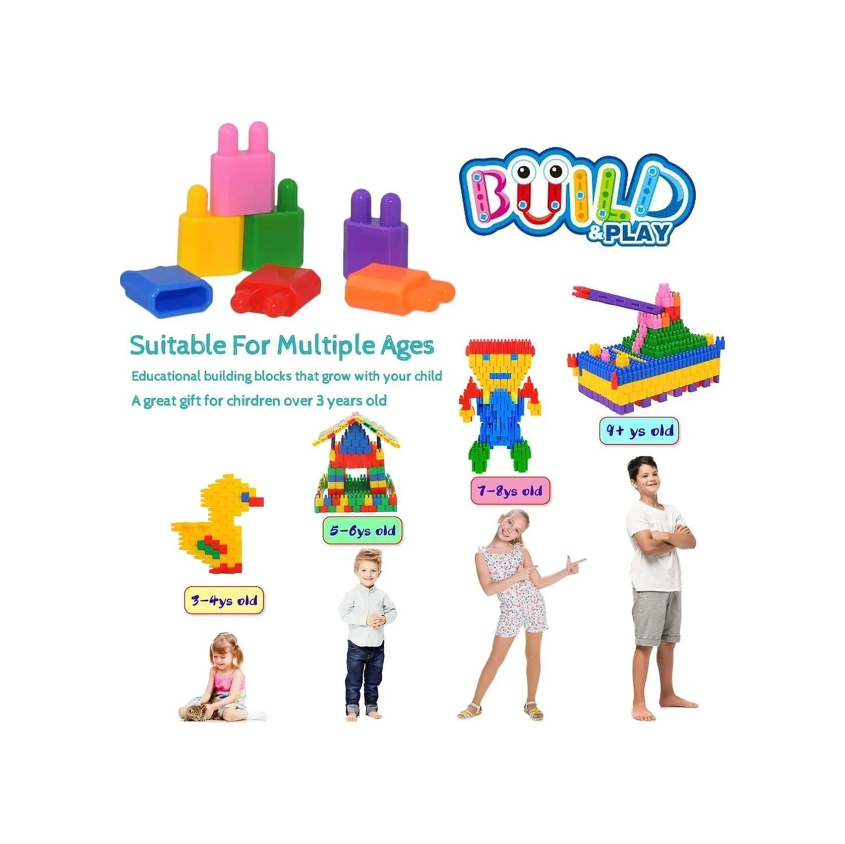 Constructo Stem Eğitici Yapı Oyuncağı Montessori Zeka Oyunu Yapı Taşları Seti