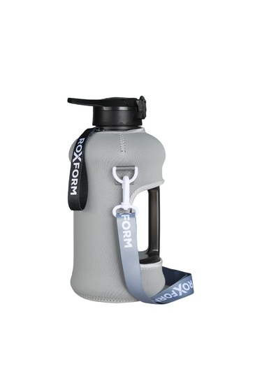 Roxform Suluk Matara 2200 Ml, Premium Pp Malzeme, Sağlıklı Bpa & Bps İçermez, Kılıflı, Çift Kapaklı, Koku Yapmaz, Sızdırmaz Ve Dayanıklı, Gri Kılıf, Siyah Siyah, Gri Kılıf