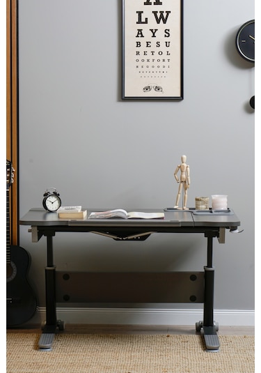 Sirius Simple Yükseklik Ve Eğim Ayarlı, Bilgisayar Ve Ofis Masası, Modern Ofis Ve Çalışma Masası Gri