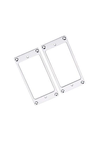 Hfambition Elektro Gitar Tespit Edici Taşıyıcı, Metal Konstruksiyon, 2 Adet, 2x2 Düz Çerçeve, Gümüş Renk, Dıy Parça