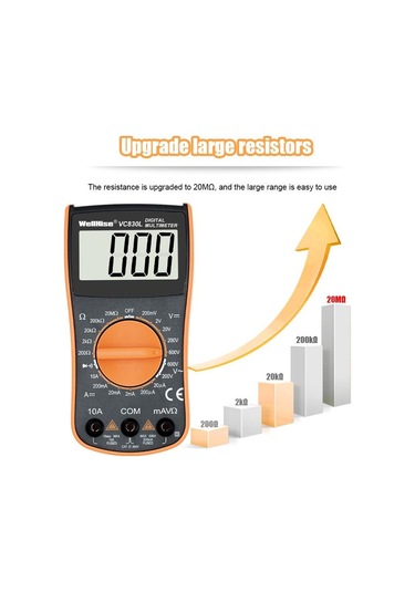 Wellhise VC830L Ölçü Aleti Multimetre Avometre