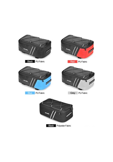 Padalink 7l Ergonomik Bisiklet Bagaj Çantası: Yağmurluklu, Siyah Polyester, Konforlu Seyahat İçin Tasarlanmış Çok Renkli