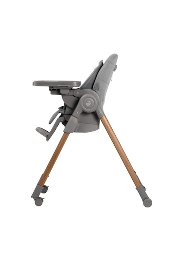 Maxi-Cosi Minla Plus 6'sı Bir Arada Ahşap Görünümlü 4 Tekerlekli Mama Sandalyesi Elegance Graphite