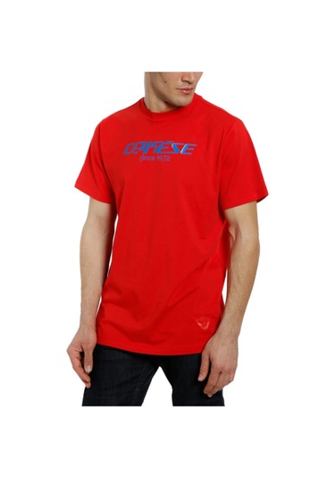 Dainese Since 1972 Kısa Kol Tshirt Kırmızı