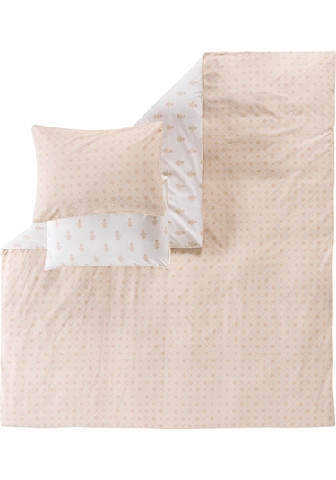 Mix & Match Noelle %100 Pamuk Çift Kişilik Nevresim Seti Bej