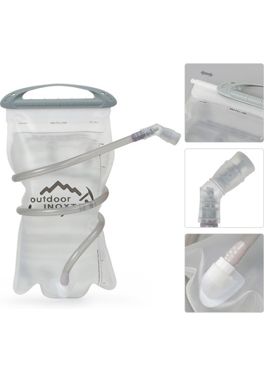 Konesam 1.5l Dışarı Aktiviteleri İçin Profesyonel Su Torbası - Ergonomik Açılı Islaklık, Bisiklet, Yürüyüş, Dağcılık Uygun Çok Renkli