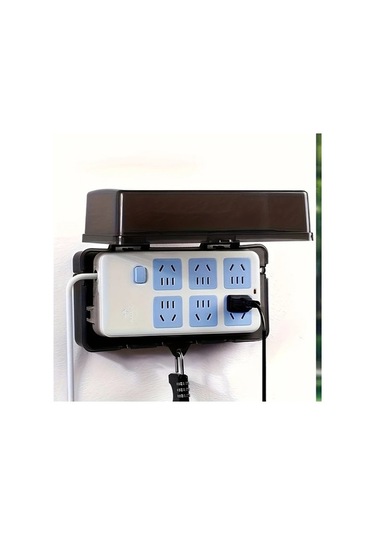 Fastbuy Siyah Şeffaf Su Geçirmez Elektrik Kabin, 6 Çıkış Deliği, Zamanlayıcı, Uzatma Kablosu, Transformör Özelliği, Abs Reçin