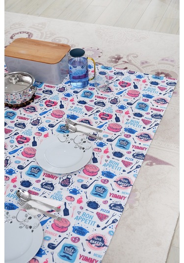 Sufre Sıvı Geçirmez Masa Örtüsü Sofra Bezi Sofra Örtüsü Piknik Örtüsü Turkuaz