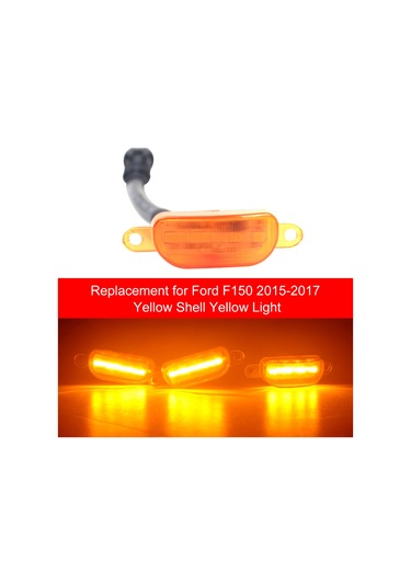 Xiyyadms Ford F150 2015-2017 İçin 3 Ledli Ön Izgara Lambası, 12v, 50.000 Saat Ömür, Su Geçirmez Abs Malzeme