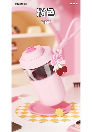 Aurora Yüksek Sıcaklıga Dayanıklı Cam Anti-kaşlama Kabıkapağısu Bardağıfiltresi Pembe