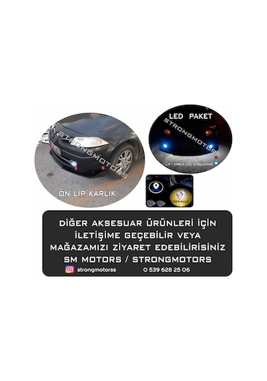 Renault Megane 2 Bagaj Üstü Spoiler Bagaj Çıtası Parlak Siyah 115