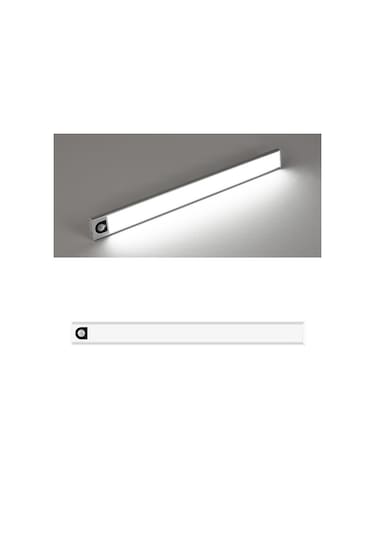 Sones Akıllı Otomatik İnsan Vücudu İndüksiyon Kablosuz Led Lamba 40cm Gümüş + Beyaz Işık