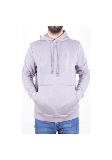 Twister 1931 Gri Kapüşonlu Erkek Sweatshirt Gri