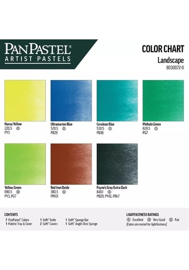 Panpastel Landscape Set 7 Renk No Color