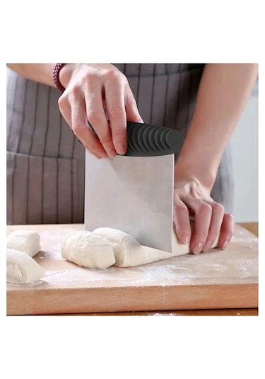 Paslanmaz Çelik Hamur Kesme Spatulası Lüks Kazıyıcı