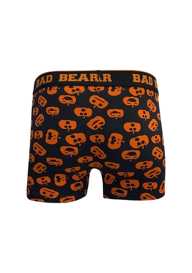 Bad Bear Pumpkin Siyah Balkabağı Desenli Erkek Boxer - L