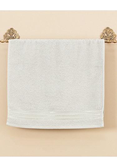 Madame Coco Maynor Bordürü Floşlu Yüz Havlusu 1khvlu1965yüz Havlusu-açık Gri