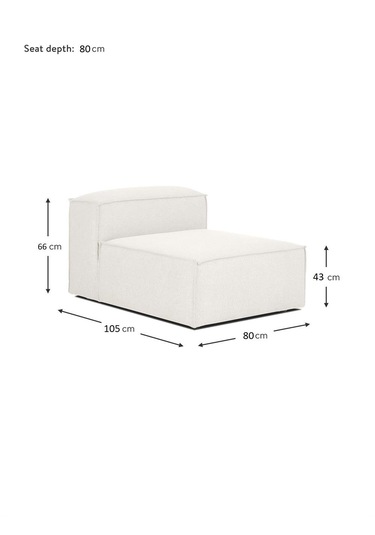 Mode Soft Orta Modül 01 Kırık Beyaz Keten Kumaş Dairenize Tesl Kırık Beyaz