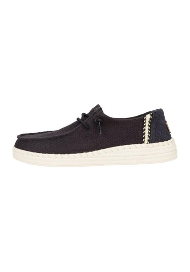 Hey Dude 43681 Wendy Espadrille Woven Siyah Kadın Ayakkabı Siyah