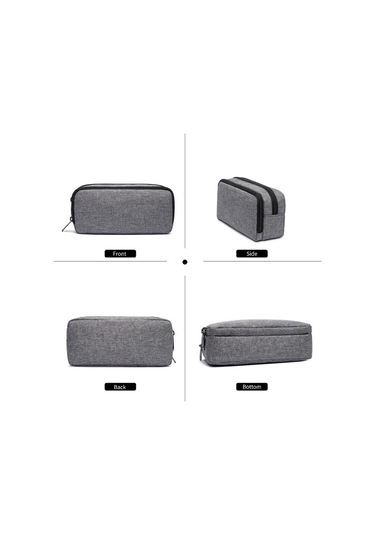 Siyah Kalem Çantası Büyük Kapasiteli Kore İlköğretim Okulu Öğrencileri Kalem Çantası Kutusu Çift Katmanlı Kalem Kutuları 56628794