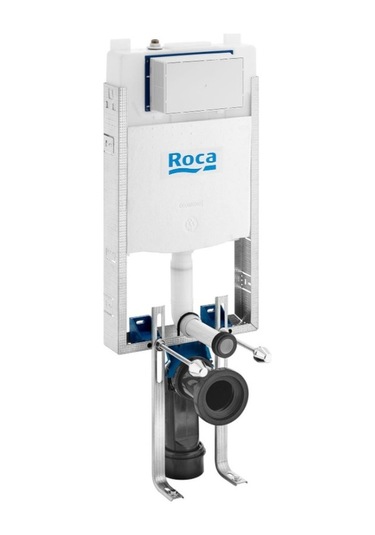 Roca Basic Wc Yarım Çerçeveli Ayaklı Gömme Rezervuar Tam Takım Set Krom