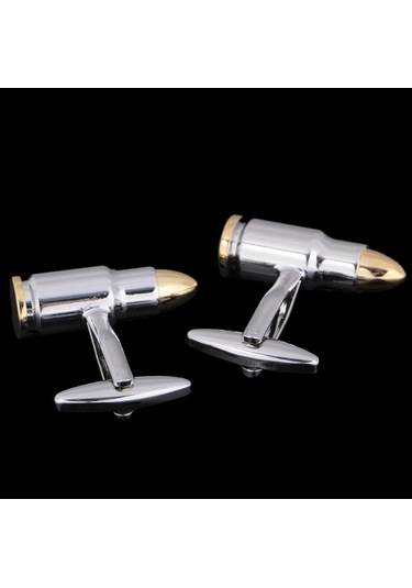 Suntek Erkek Kol Düğmeleri Komik Kol Düğmeleri Gümüş Takı Gümüş - Altın