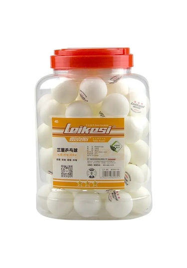 Ranyeek Beyaz 40+mm Üç Yıldızlı Tenis Topları - Okul, Turnuva Ve Antrenman İçin Dayanıklı 60 Adet/şişe