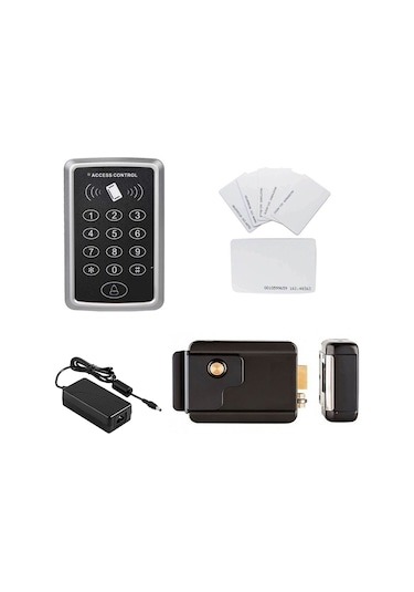 Kartlı Ve Şifreli Geçiş Sistemi-triajlı Kapı Otomatı 20 Adet Kart