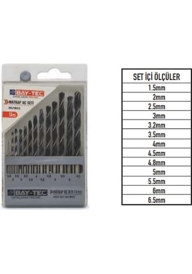 BAY-TEC MATKAP UÇ SETİ 13 PCS MU1802