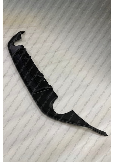 Volkswagen Golf 7 R Difüzör Tek Çıkış İthal Mat Siyah Difizör Plastik