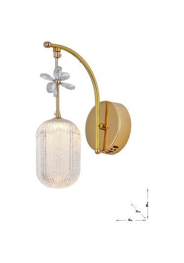 Motta Power Ledli Modern Lüks Duvar Aplik 3 Renk Sarı-beyaz-gün İşığı - Gold Gold