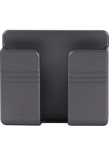 Siyah Yumruksuz Braket Uzaktan Kumanda Cep Telefonu Şarj Duvara Monte Kutu Duvara Monte Saklama Kutusu Cep Telefonu Depolama Rafı