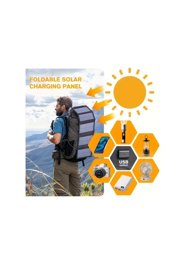 Xuweiwei 35w Çiçek Rengi Güneş Paneli Taşınabilir Katlanabilir Usb Şarj Cihazı Kamp İçin Çok Amaçlı Mobil Fan Şarj Cihazı Fotovoltaik